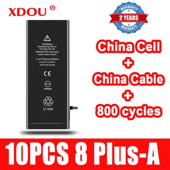 10pcs XDOU de Bateria Para IPhone 8Plus 8 Plus 2691mAh Substituição de Bateria China Cabo da Célula de 800 Vezes os Ciclos de 2022 8Plus-Um