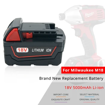 18V 5.0 Ah Lítio de Bateria da Ferramenta eléctrica para Milwaukee M18 XC 48-11-1850 48-11-1852 48-59-1850,M18 XC, C18B,Li18