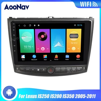 2 Din Rádio do Carro Lexus IS250 IS200 IS350 2005-2011 Sistema Android Carro Autoradio GPS de Navegação Multimédia Leitor de Chefe da Unidade de