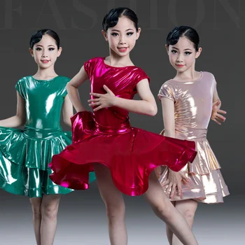 2021 Menina de Vestido de Dança latina para Crianças a Competição de Dança latina Roupas para Meninas Salão de baile Vestido de Crianças Garoto Dançando Fantasias
