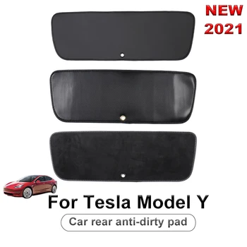 2021 Novo Para O Tesla Model Y Encosto Do Banco Traseiro Almofada Da Proteção Do Carro Tapete Tronco Do Assento Traseiro Modificação Acessórios De Interior Com Estilo