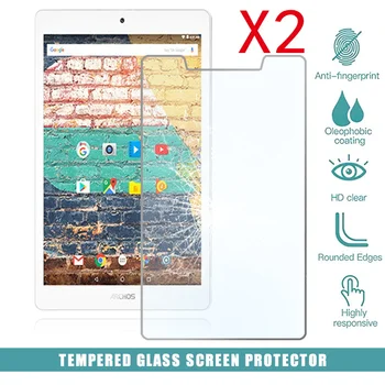 2Pcs Tablet de Vidro Temperado de Protetor de Tela para Cobrir Archos 79b Neon HD de Proteção para os Olhos à Prova de Explosão Temperado Filme