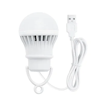 2PCS USB LED Lanterna Portátil Lâmpada de 3W 6500K Mini Lâmpada de Leitura, Estudo Candeeiros de Mesa Para Caminhadas, Camping Barraca de Pesca de Iluminação Exterior