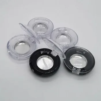 30pcs/monte 0,5 ml de Plástico Preto Claro Jar Caso a Caixa de 0,5 g Eyeshadow Maquiagem Cosméticos Blush Compacto Recipiente de Embalagem