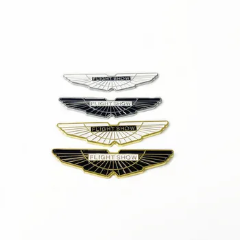 3D Metal Dourado Voo Mostrar Asas Carro Adesivos Emblema Emblema Traseiro Tronco Adesivo Estilo Carro da Audi Benz, BMW, Aston Martin