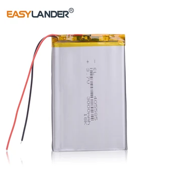 405585 3.7 V bateria 3000mAh Bateria de Polímero de Lítio Recarregável Lipo Para o Telefone do Banco do Poder de Tablet Pc Pad Laptop 385586