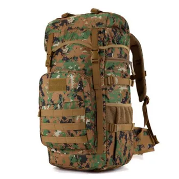 50 l nylon de alta qualidade de camuflagem de Mochila de 2016 militar Impermeável moda o turismo de lazer saco de 17 polegadas tela plana de desgaste de Escola-