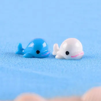 8pcs Mini Golfinhos, Animais, Casa de bonecas Micro Fada Decoração DIY Acessórios
