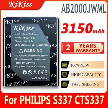 AB2000JWML Bateria Para Philips Xenium S337 CTS337 Sobresselentes do Telefone Móvel bateria Recarregável