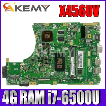 AKemy A456U para ASUS X456UJ X456UVK X456UB F456U X456UV laptop placa-mãe X456UQK placa-mãe teste OK i7-6500u cpu DDR4-4GB-RAM