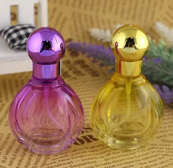 Atacado de 20 ml Colorido Vidro de Perfume Vaporizador Garrafas de Viagem de Alumínio bico do Frasco de Vidro