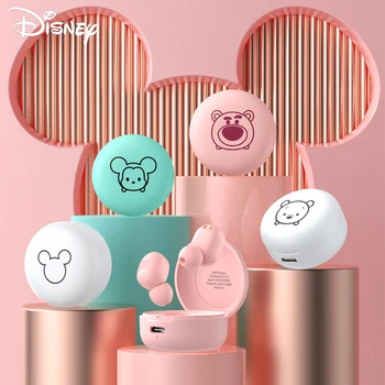 Autêntica Do Mickey De Disney Dos Desenhos Animados Do Rato Sem Fios Bluetooth Fones De Ouvido Toque Na Orelha-Pequena Ervilha De Design Da Apple, Huawei Universal