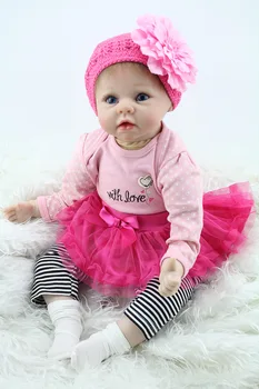 bebes boneca com Simulação de baby doll mãe para ser a formação do bebê vestido de modelo de bebê Festival de presente de fotografia com adereços