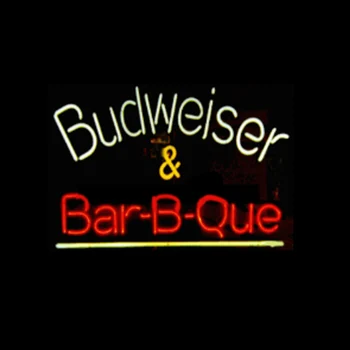 Budweiser Churrasco CHURRASCO Personalizado feito à mão Real Tubo de Vidro de Cerveja de Bar, Restaurante, Loja de Anunciar Decoração de Exibir o Sinal de Néon da Luz 17