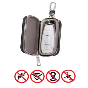 Chave do carro Tampa RFID Sinal do Bloqueador Premium Key Fob Faraday Caixa de Gaiola ProtectorAnti-Roubo Anti-Pirataria do Sinal de GPS do Bloqueio de Caixa
