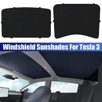 Clarabóia Cego Sombreamento Líquido Para O Tesla Model 3 2019-2022 Telhado De Vidro Do Pára-Sol Frontal Traseira Teto Solar Do Pára-Brisa De Atualização Óculos De Sol