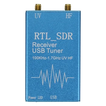 COMPLETA-820T/820T2 Para RTL SDR Receptor USB Sintonizador de 100Khz-1.7 Ghz UV HF RTL2832U + R820T2 Para as Comunicações de Rádio