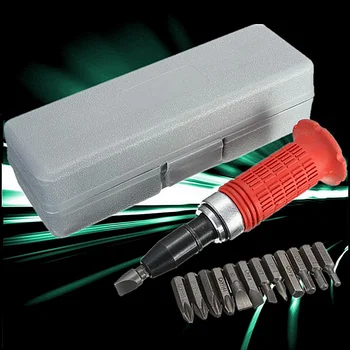 De impacto, chave de Fenda Conjunto de Driver de Aço Carbono Multi Bits Martelo Soquete Kit de Reparo da Caixa de Armazenamento de chave de Fenda Conjunto de Cabeça de Multi-propósito