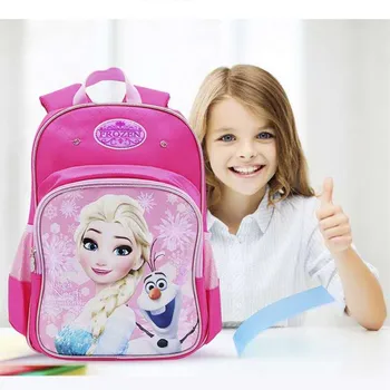 Disney Congelados Elsa Princesa sacos de escola para meninas super leve, à prova de água da escola primária mochila adolescentes mochila escolar