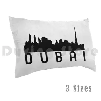 Dubai Horizonte da Cidade Travesseiro Impresso 50x75 para o Horizonte do Dubai Emirados árabes árabes Árabes, Kuwait, Bahrain Cidade Qatar, Líbano