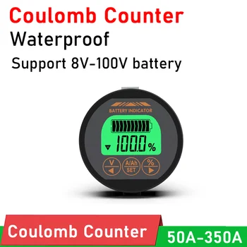 DYKB coulometer Battery Monitor DC 100V 50A 100A 350A Capacidade do Testador de MEDIDOR de Lifepo4 de chumbo-ácido de bateria Li-ion de Lipo de lítio F Scooter