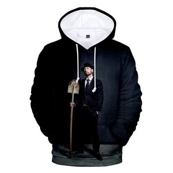 Eminem Kapuzenpullover Modedesign 3D Kapuzenpullover 3D-Charakterdruck Eminem Damen Casual Hoodies beliebte Streetwear Harajuku