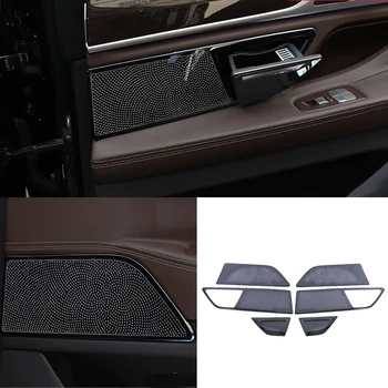 Estilo carro de Áudio alto-Falante Porta Altifalante Guarnição decoração de Cobre Adesivos Para BMW Série 7 G11 G12 Auto Acessórios Interior