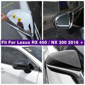 Exterior Montar o Kit de Espelho Retrovisor Chuva Sobrancelha Defletor de Lâminas de Decoração Moldura Tampa de acabamento Para Lexus RX 450 / NX 300 2016 - 2021