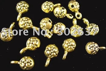 FRETE GRÁTIS 300pcs Antiqued ouro floral decorativo fiança A1481G