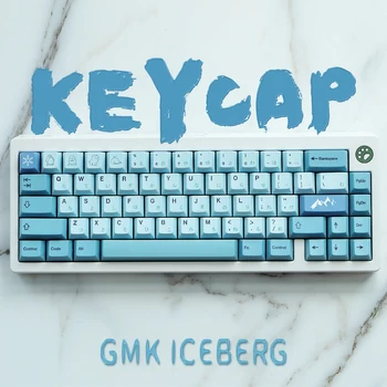 GMK Keycaps Iceber tecla cap Conjunto de Pbt Material de Cereja Perfil Keycaps Adaptar a 104/68/87/980 e Pelé Teclado Mecânico