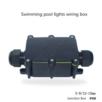Impermeável Caixa de Junção da Piscina do Diodo emissor de Luz de Conexão de Caixa de IP68Two-forma / Three-way LED Luzes Subaquáticas Caixa Eletrônico