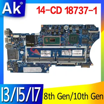 L36452-001 L36452-601 18737-1 placa-mãe Para o HP PAVILION X360 14-CD 14M-CD 14m-cd0000 Laptop placa-Mãe I3 I5 I7 CPU Mx130 2Gb