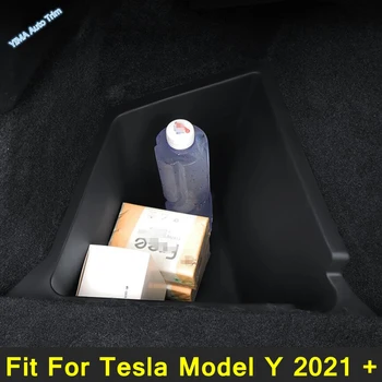 Lapetus Traseira Do Tronco Da Caixa De Armazenamento De Recipiente Organizador Caso Do Preto Para O Tesla Model Y 2021 2022 Plástico Acessórios De Interior Montar O Kit