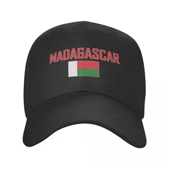 MADAGASCAR Nome do País Com a Bandeira do Sol Boné de Beisebol Respirável Ajustável Homens Mulheres Exterior do Futebol Chapéu Para o Presente