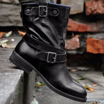 mulheres sapatas de 2022 Estilo Vintage de Couro do PLUTÔNIO das Mulheres Botas de Televisão de Calçado Macio Sapatos femininos Frente do Hasp Ankle Boots Zapatos Mujer