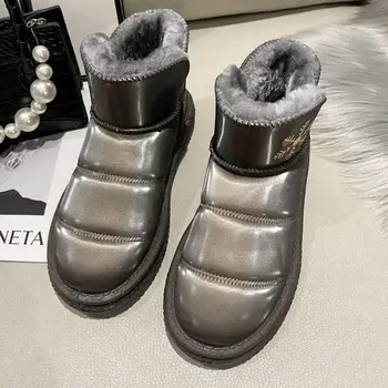 Nova Marca De Senhoras De Pelúcia Ankle Boots De Moda Impermeável Inverno Quente De Peles De Neve Mulheres 2023 Casual Macio Ytmtloy Botines De Mulher Sexy