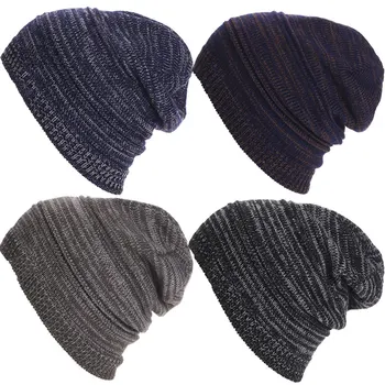 Novo Listrada de Malha Beanies de Cabeçote de Chapéus de Inverno, Neve Quente Caps para Homens Mulheres Unisex Venda Quente