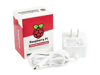 Oficial / Original Raspberry Pi USB-C Potência de Saída Conector de Alimentação para o Raspberry Pi 4,NÓS, Branco