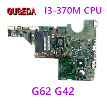 OUGEDA DAAX1JMB8C0 637583-001 Para HP Pavilion G42 G62 Laptop placa-Mãe I3-370M CPU de bordo HM55 memória DDR3 placa principal totalmente testados