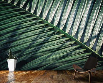 Papel de parede folha de Bananeira abstrata 3d papel de parede,sala de tv de parede quarto papéis de parede decoração da casa restaurante mural