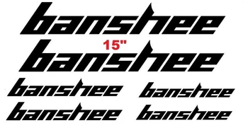 Para 6x Banshee Moto Decalques Adesivo Conjunto de 6 MTB DH Freeride Lenda Desenfreado Primeiro-Estilo Carro