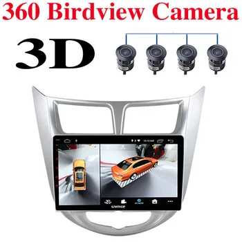 Para Hyundai Accent RC RB Verna Solaris i25 Grand Pônei Multimídia para Carro GPS de Navegação de Rádio NAVI Jogador CarPlay 360 BirdView 3D