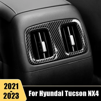 Para Hyundai Tucson NX4 2021 2022 2023 Traseira do Carro Ventilação de Ar Condicionado Tomada de Adesivo Tampa da Guarnição Quadro Automática de Decoração, Acessórios