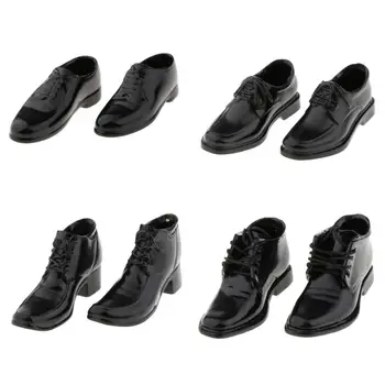 Personalizado de 6:1, Sapatos Masculinos para 1/12 Figura de Ação Boneco Corpo de Acessórios do Vestuário