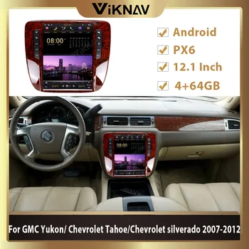 PX6 Android Rádio do carro para GMC Yukon/ Chevrolet Tahoe/Chevrolet silverado 2007-2012 som do carro auto rádio