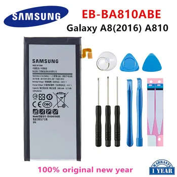SAMSUNG Original EB-BA810ABE de 3300mAh da Bateria Para Samsung Galaxy A8(2016) SM-A8100 SM-A810F SM-A810YZ SM-A810S/DS Baterias+Ferramentas