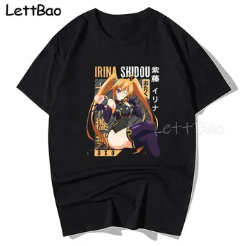 Shidou Irina High School DxD Estética Bonito Waifu Menina Novidade Homem Anime T-Shirt Mens T-shirt de Algodão Verão Mangá Japonês Tops