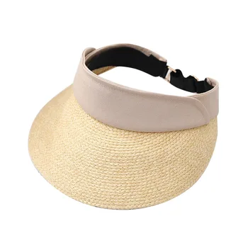 Sol de verão Proteção Vazio Chapéu de Moda feminina de Todas-jogo do Chapéu de Palha Férias à beira-Mar da Praia de Chapéu de Sol Tendência