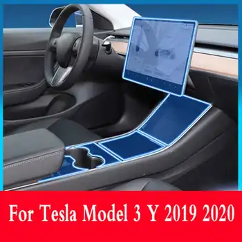 Tesla Model 3 2019 2020 a Navegação GPS, Tela de Vidro Temperado Película Protetora interior de TPU Anti-risco Película Protetora