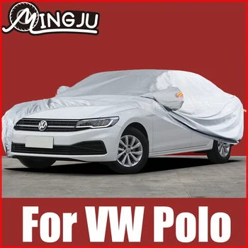 Total Tampas do Carro da Volkswagen VW Polo 6R 6C GTI Exterior de Neve de Proteção do pára-Sol Dustproof, Impermeável Oxford Pano Acessórios